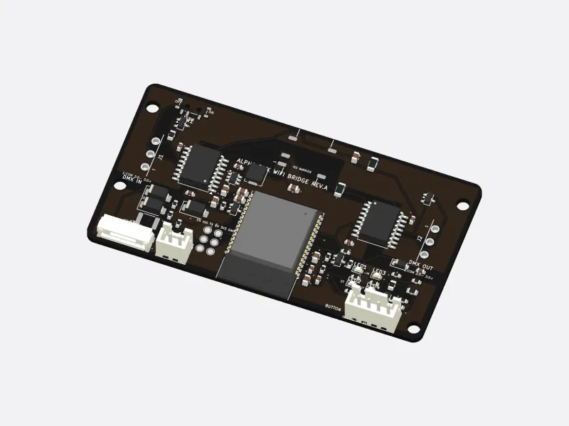 ALPHA DMX Wi-Fi Bridge: плата